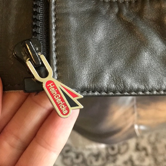 hein gericke women’s dark grey motorcycle jacket - Picture 6 of 11